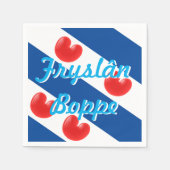 Fryslan Boppe Friesland Flag Serviette (Vorderseite)