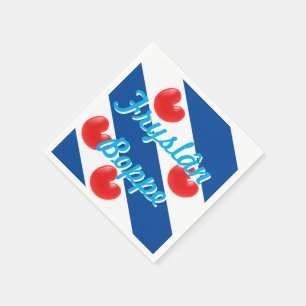 Fryslan Boppe Friesland Flagge Serviette