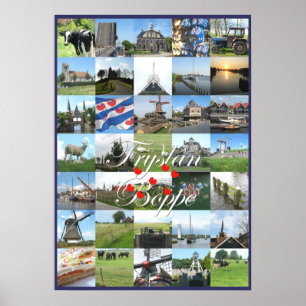 Fryslan Boppe Friesland Foto-Plakat Poster