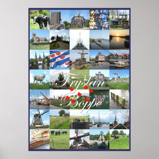 Fryslan Boppe Friesland Foto Poster (Vorne)