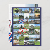 Fryslân Boppe Friesland Foto-Postkarte Kaart Postkarte (Vorne/Hinten)