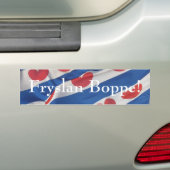 Fryslan Boppe Frisian-Flagge krankeres Autoaufkleber (Auf Auto)