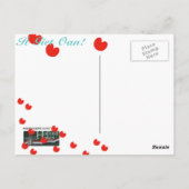 Fryslan Flag & Text Es Giet Oan! Postkarte (Rückseite)