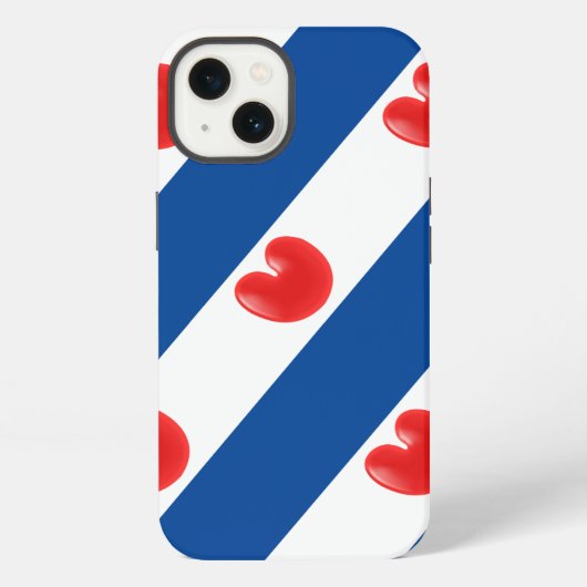 Fryslân Flagge iPhone Hülle (Rückseite)