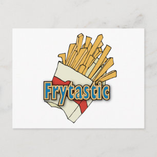 Frytastic ~ French Fries Fantastische Junk Foods Postkarte