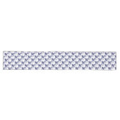 FS-Style 1-BLUE-WHITE-TABLE-RUNNER 16x108in Großer Tischläufer (Horizontal)
