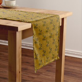 FS-Style 1-GOLD-TABLE-RUNNER 14x72in Kurzer Tischläufer