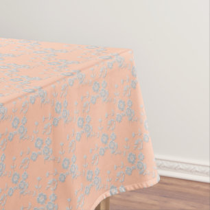 FS Style 1-Peach-White-52x70 BAUMWOLLE Tischdecke