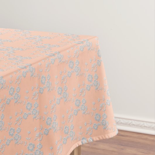 FS Style 1-Peach-White-52x70 BAUMWOLLE Tischdecke (Beispiel)