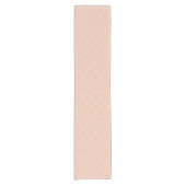 FS-Style 1-PEACH-WHITE-TABLE-RUNNER 14x72in Kurzer Tischläufer (Vorderseite)