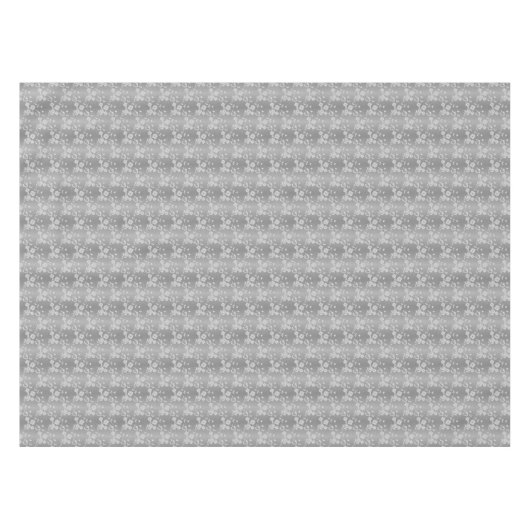 FS Style 1-Silver-White D-52x70 BAUMWOLLE Tischdecke (Vorderseite (Horizontal))