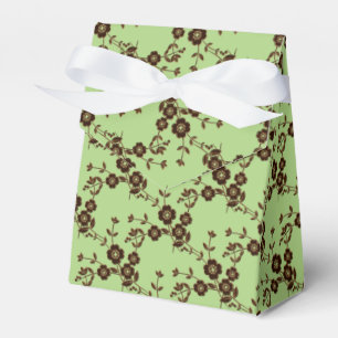 FS Style 1-Spring Gr-Brown-FAVOR BOXES, Zeltstil Geschenkschachtel
