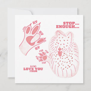 FSH - Schluss mit J/K-Liebe Sie - ASL Design Karte