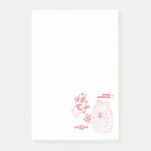 FSH - Schluss mit J/K-Liebe Sie - ASL Design Post-it Klebezettel
