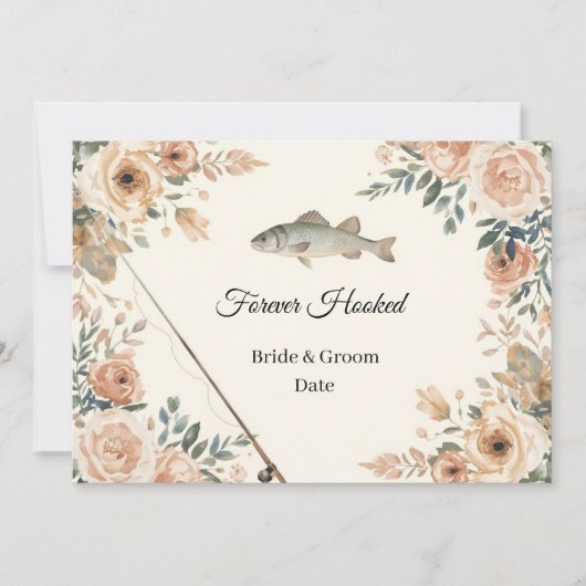 Fshing Wedding save the date Einladung (Vorderseite)