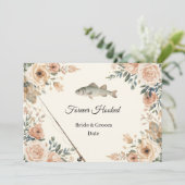 Fshing Wedding save the date Einladung (Stehend Vorderseite)