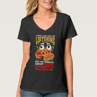 FSM I'm Thinking About Flying Spaghetti Monster T-Shirt