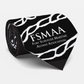 FSMAA Fackel-Krawatte im Schwarzen Krawatte (Gerollt)