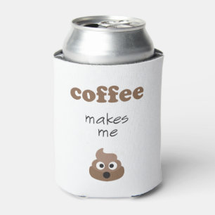 Fsonniger Kaffee kacke mich zum Emoji-Satz Dosenkühler