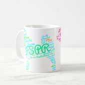 FSPR Wort-Wolke 11 Unze-Tasse Kaffeetasse (Vorderseite Links)