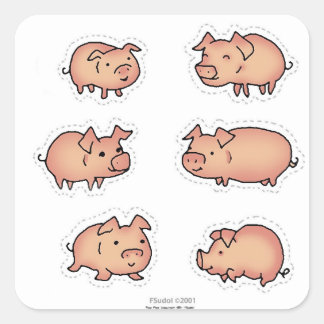 FSudolArt Merchandise Quadratischer Aufkleber