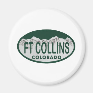 Ft Collins genehmigen Oval Magnet