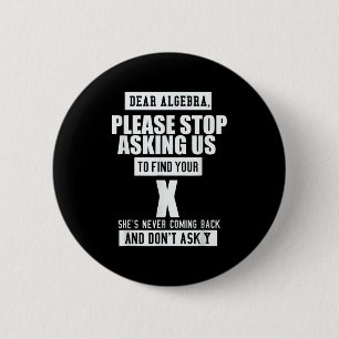 Ft-Designs Liebe Algebra - Funny Mathematical Slog Button