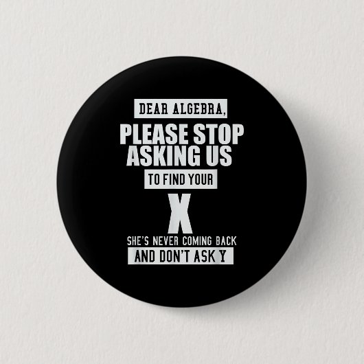 Ft-Designs Liebe Algebra - Funny Mathematical Slog Button (Vorderseite)