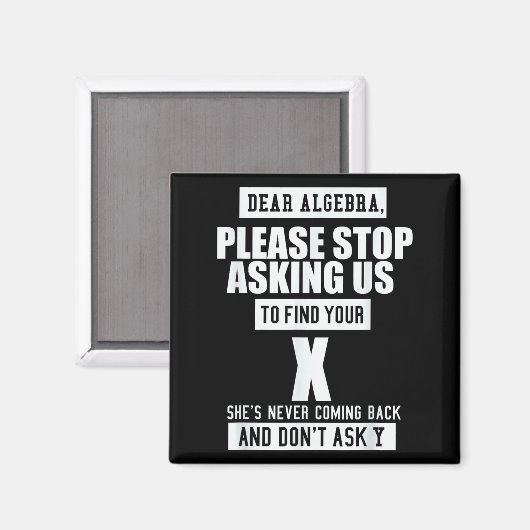 Ft-Designs Liebe Algebra - Funny Mathematical Slog Magnet (Vorderseite/Rückseite)