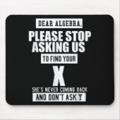 Ft-Designs Liebe Algebra - Funny Mathematical Slog Mousepad (Vorne)