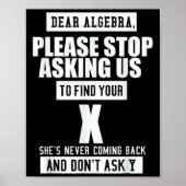 Ft-Designs Liebe Algebra - Funny Mathematical Slog Poster (Vorne)