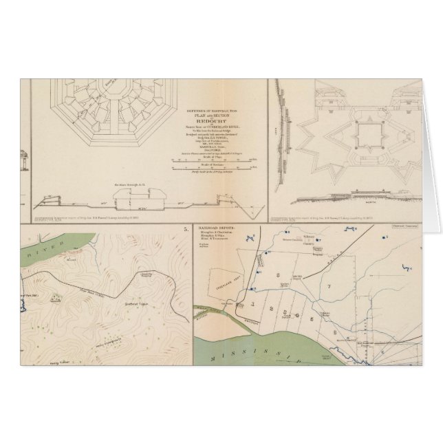 Ft Donelson, Memphis, Nashville (Vorderseite (Horizontal))