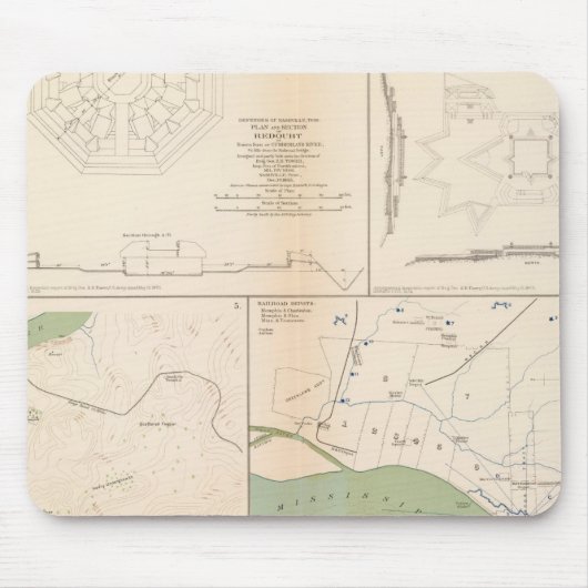 Ft Donelson, Memphis, Nashville Mousepad (Vorne)