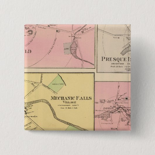 Ft Fairfield, Presque Isle, Karibik Button (Vorderseite)