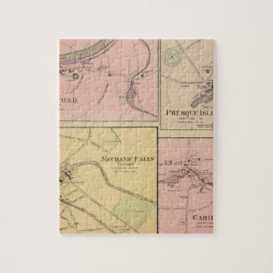 Ft Fairfield, Presque Isle, Karibik-Karte Puzzle