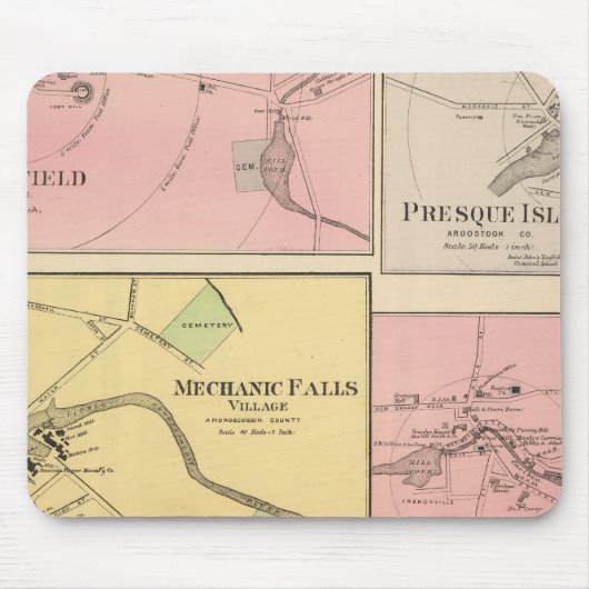 Ft Fairfield, Presque Isle, Karibik Mousepad (Vorne)
