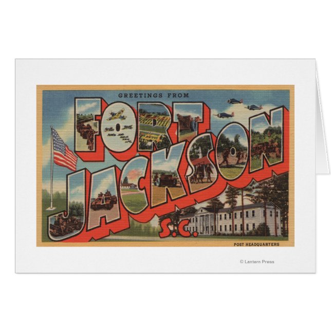 Ft. Jackson, South Carolina - Großbuchstaben (Vorderseite (Horizontal))