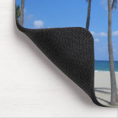 Ft Lauderdale Beach Florida Palmen und Ozean Mousepad (Ecke)