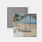 Ft Lauderdale Beach Magnet (Vorderseite/Rückseite)