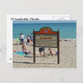 Ft Lauderdale Beach Postkarte (Vorne/Hinten)