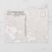 Ft. Lauderdale Beach Sand Nah-Up, Florida Postkarte (Rückseite)