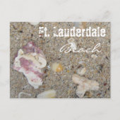 Ft. Lauderdale Beach Sand Nah-Up, Florida Postkarte (Vorderseite)