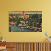 Ft. Lauderdale, FL - Ansicht New River & Court Leinwanddruck (Insitu (Wohnzimmer))