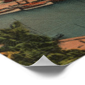 Ft. Lauderdale, FL - Ansicht New River & Court Poster (Ecke)