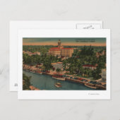 Ft. Lauderdale, FL - Ansicht New River & Court Postkarte (Vorne/Hinten)