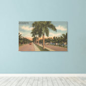 Ft. Lauderdale, Florida - Blick auf Las Olas Leinwanddruck (Insitu (Holzboden))