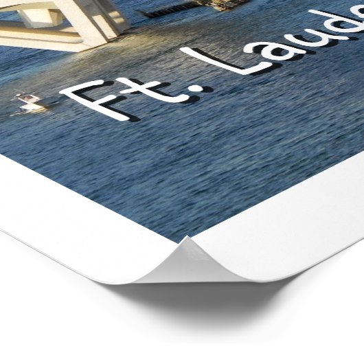 Ft Lauderdale, Florida Poster (Ecke)