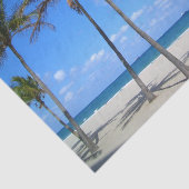 Ft Lauderdale Florida Sand Beach & Palm Trees Seidenpapier (Ausschnitt)