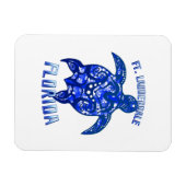 Ft Lauderdale Florida Vacation Tribal Turtle Magnet (Horizontal)