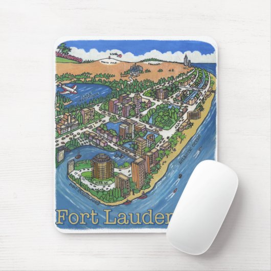Ft Lauderdale Mousepad (Mit Mouse)
